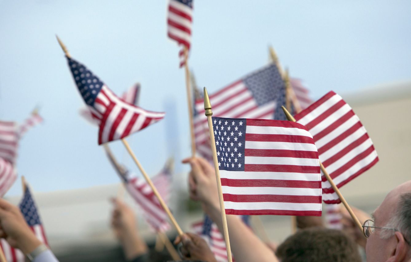 American flags